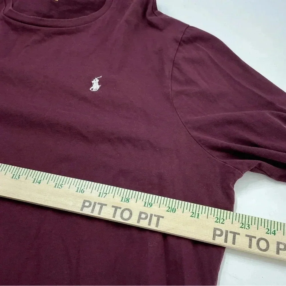 Polo Ralph Lauren shirt long sleeve slim fit Mens Size XL red 3370